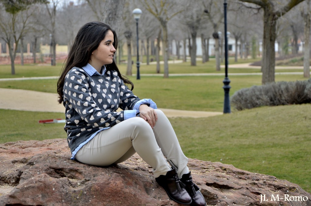 sudadera de corazones