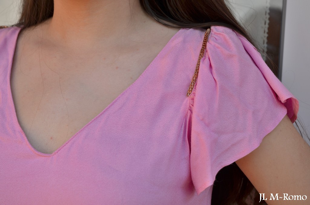 Vestido rosa de Zara