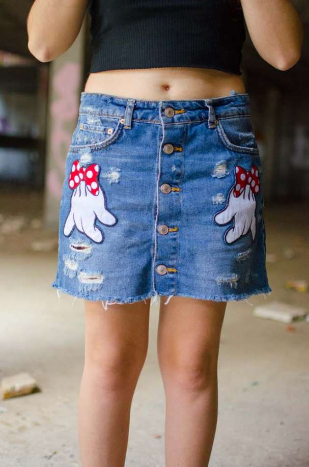 Falda de mickey Mouse